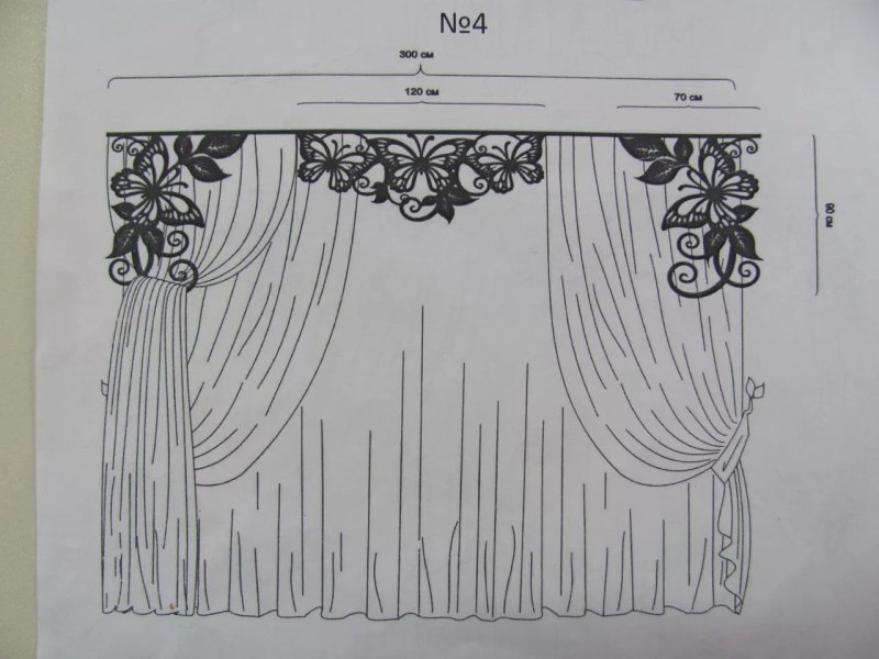 Ажурный ламбрекен