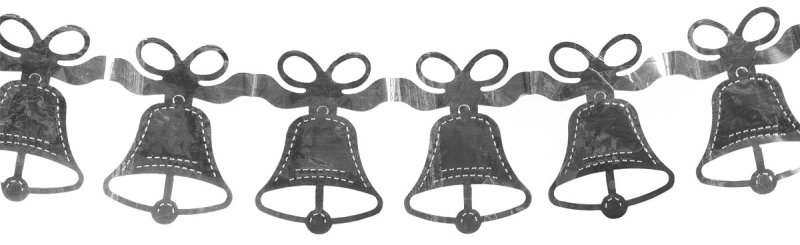 Гирлянда колокольчики из бумаги