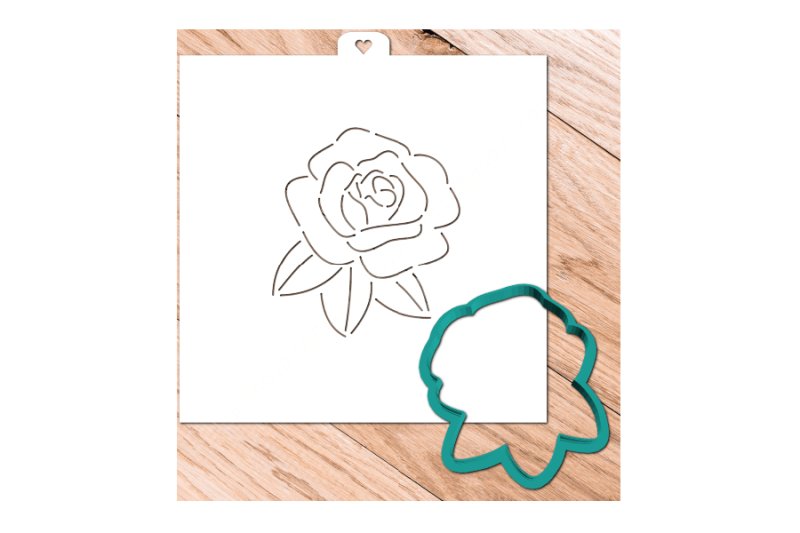 Трафарет для пряников листья