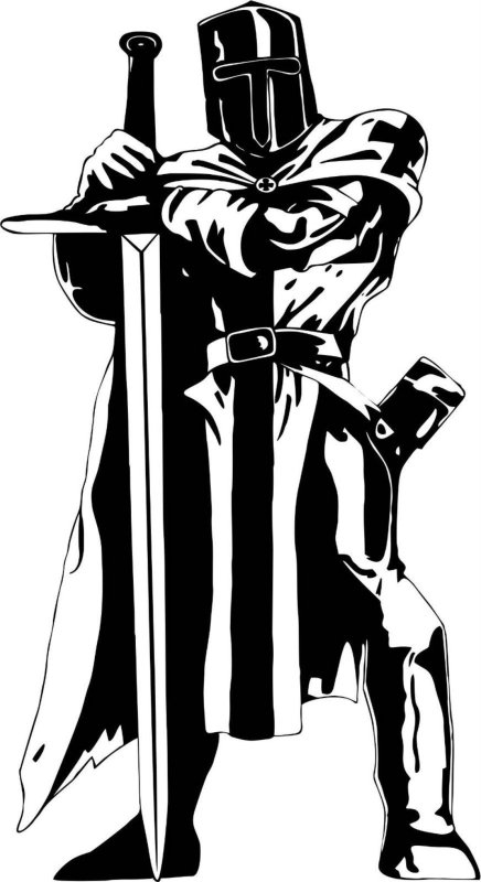 Рыцарь силуэт