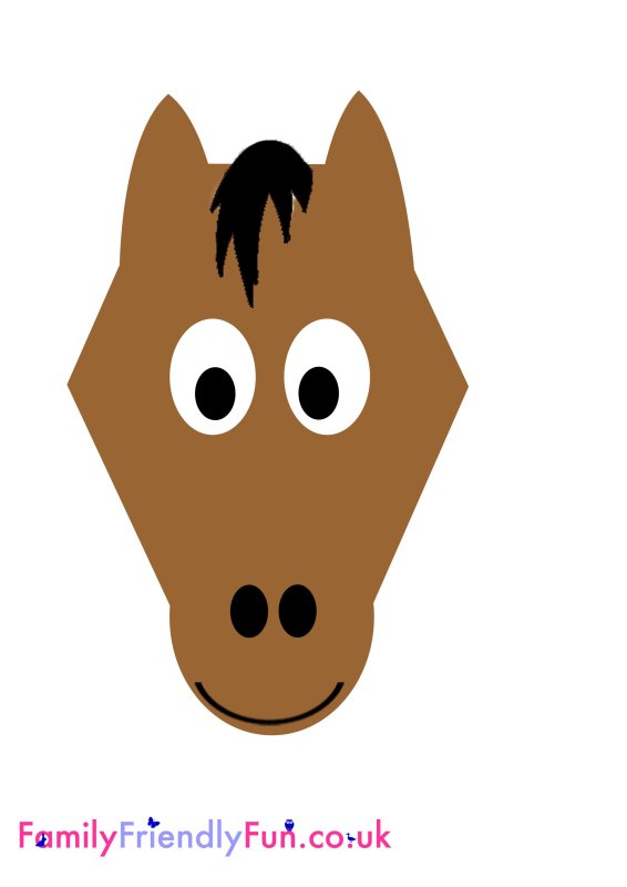 Маска коня для детей