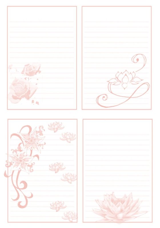 Блокнот листы для печати