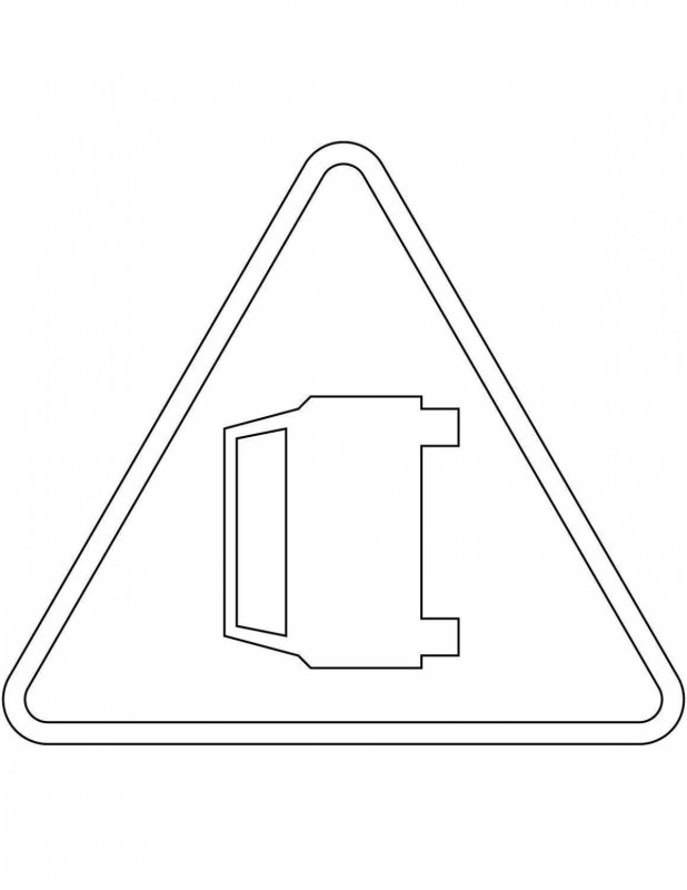 Раскраски дорожных знаков