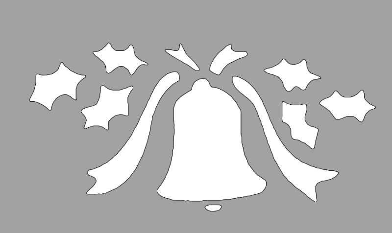 Трафарет "колокольчики"