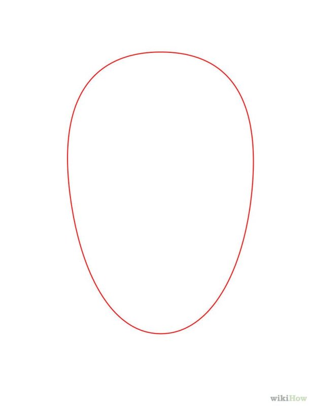 Овал лица для рисования