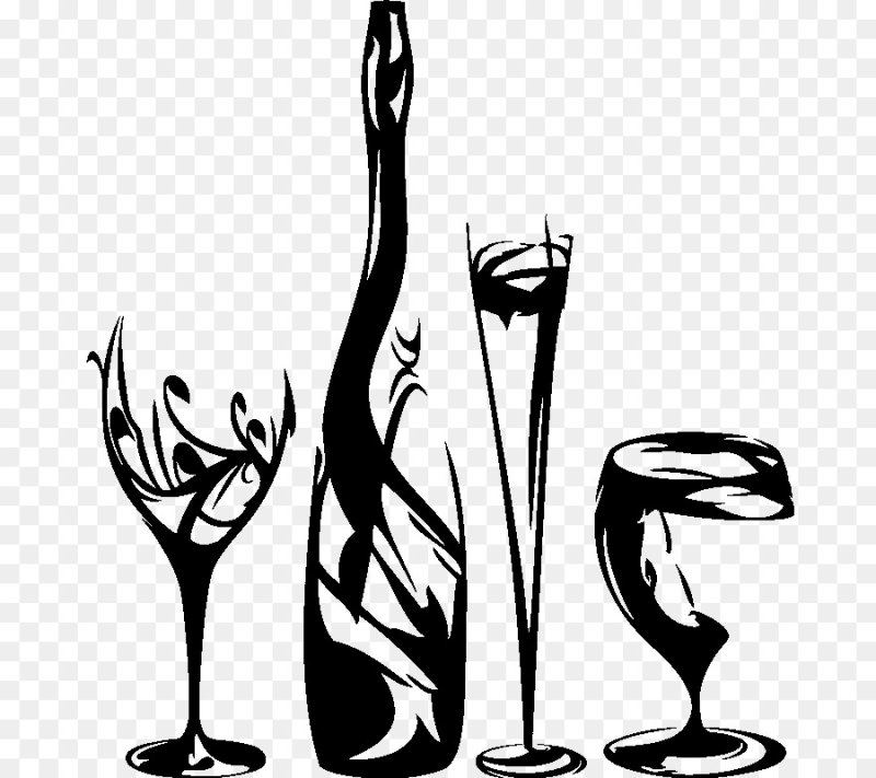 Стилизованный бокал