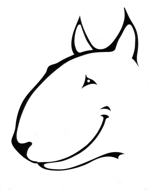 Тату бультерьер эскизы