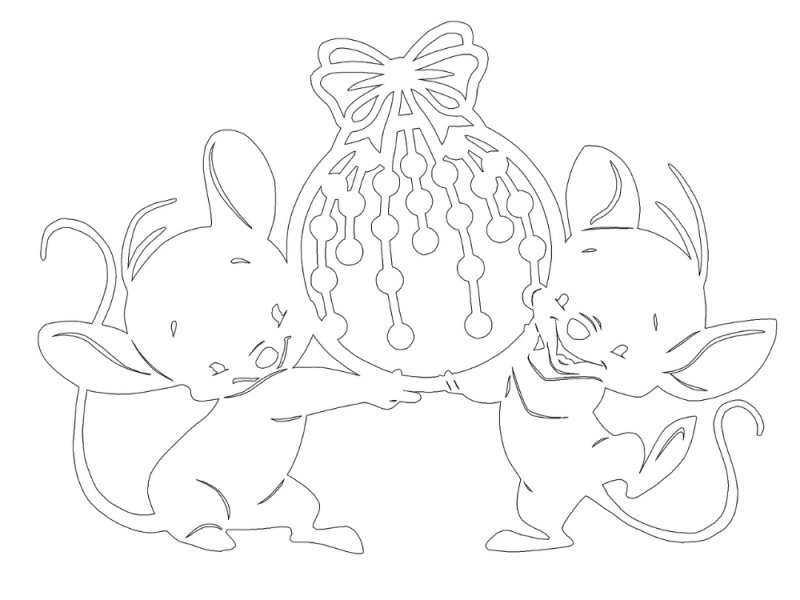 Новогодние вырезалки на окна