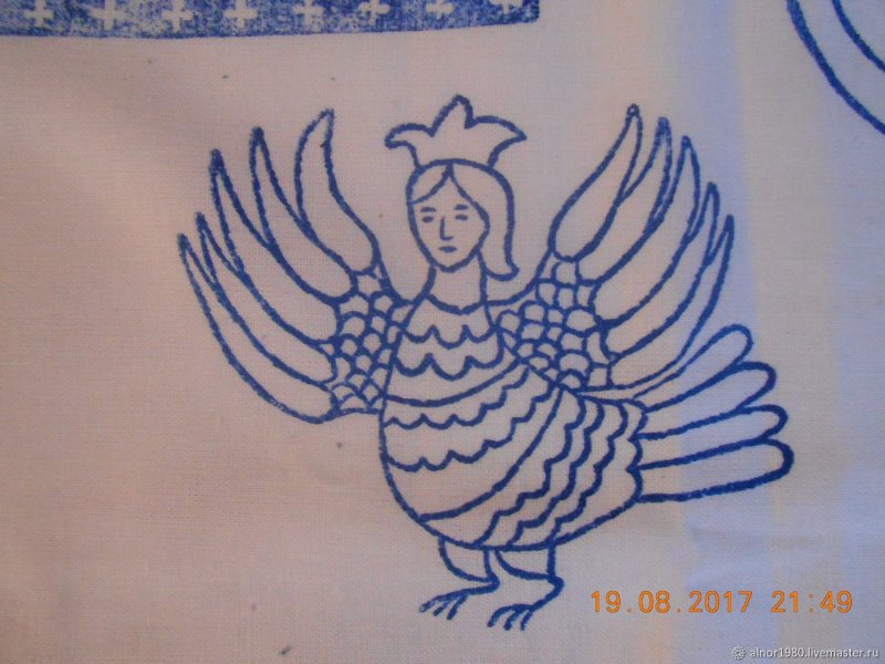 Птица Сирин роспись