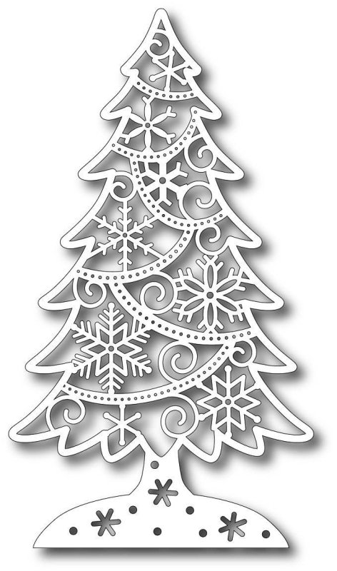 Елка трафарет на окно