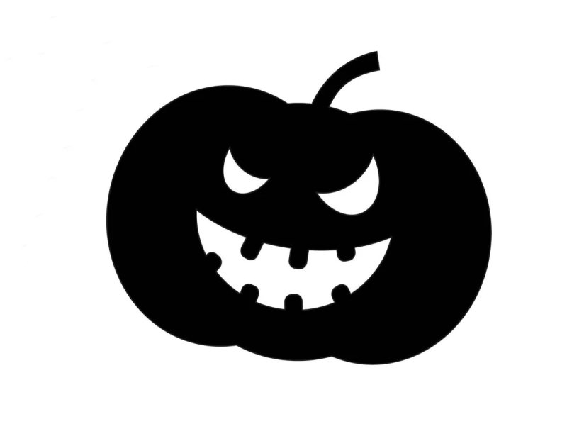 Трафарет на Хэллоуин для вырезания