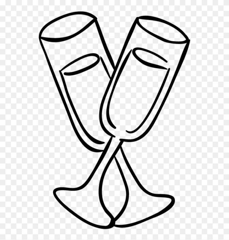 Бокал нарисованный