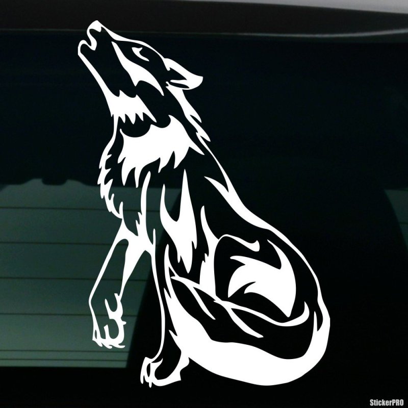 Силуэт волка