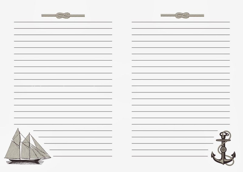 Красивые листы для блокнота