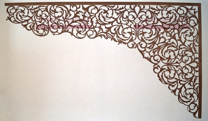 Ажурный ламбрекен узоры