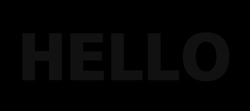 Надпись hello