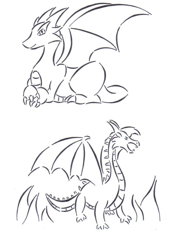 Дракон рисунок