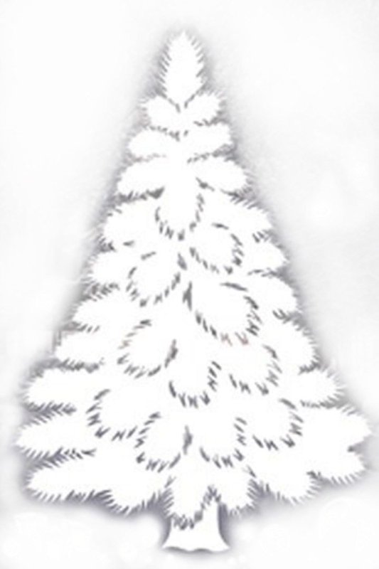 Вытынанка елка