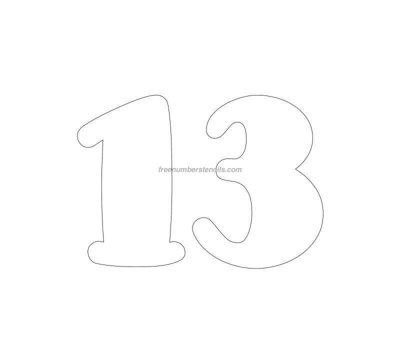 Трафарет для пряников цифры