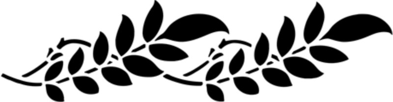 Трафареты для декора стен ветка