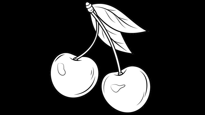 Раскраска черешня
