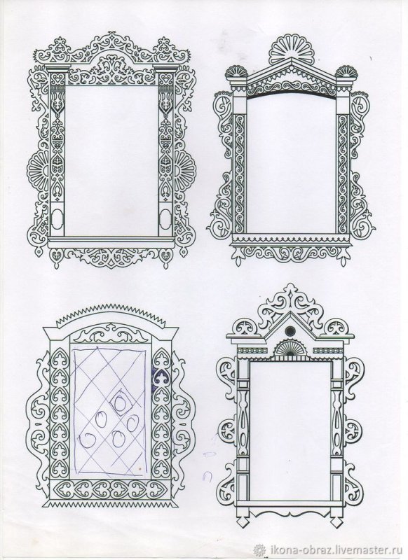 Узоры для оконных наличников