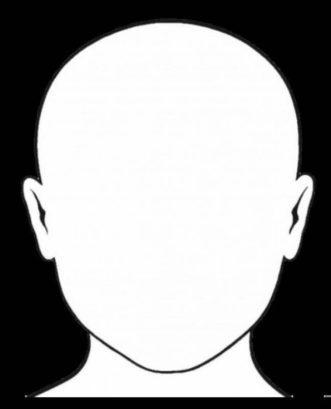 Раскраска лысый человек