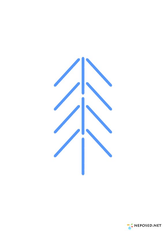 Фигуры из счетных палочек