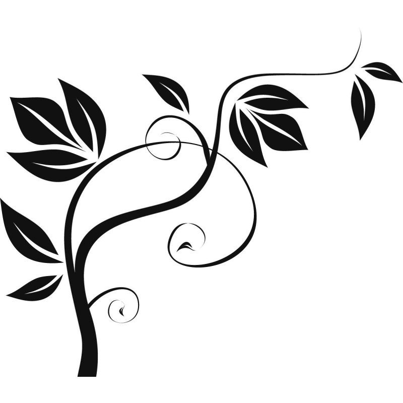 Растительные трафареты для декора