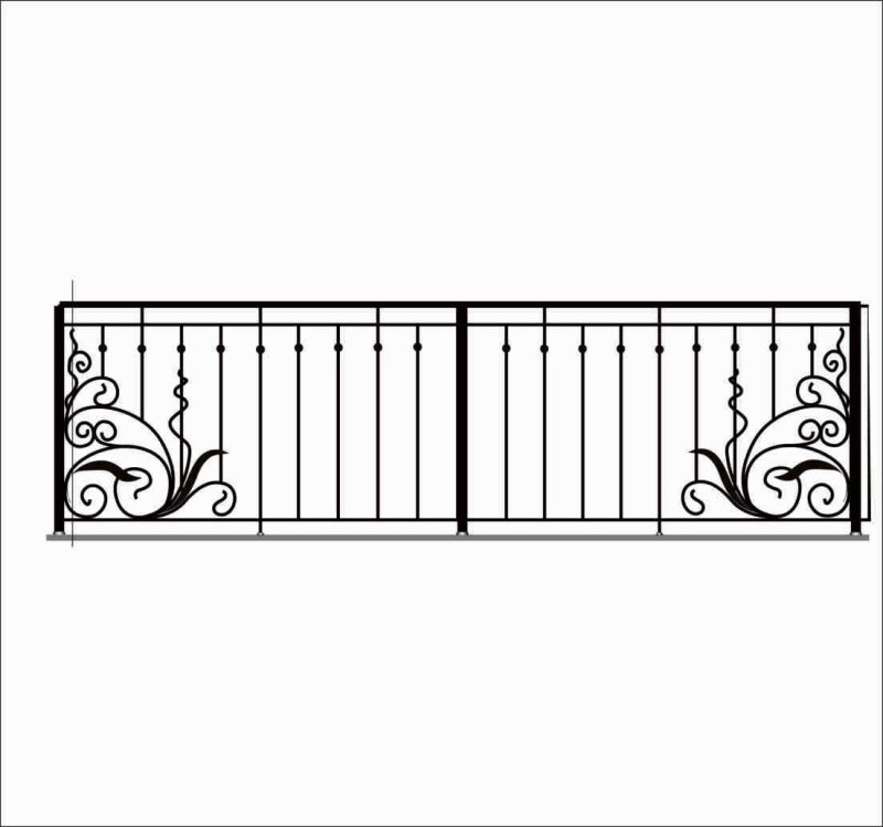 Кованые ограждения для балкона