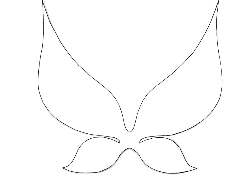 Трафареты бабочки