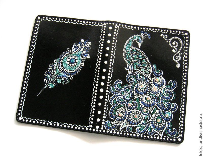 Роспись обложки для паспорта