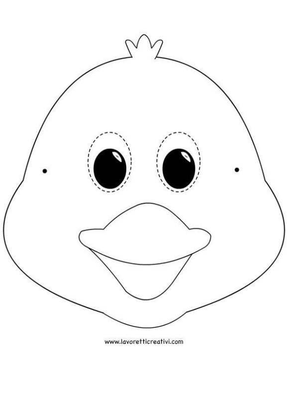 Мордочка утенка для маски