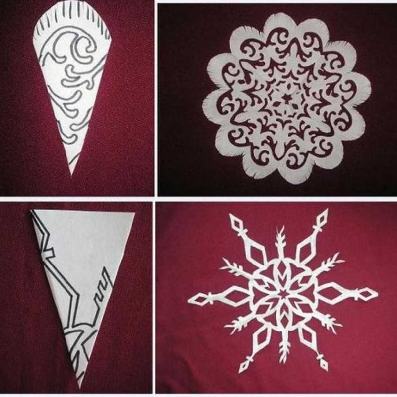 Ажурные снежинки