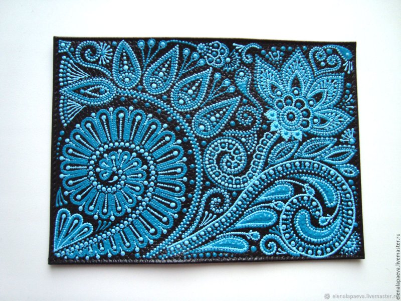 Точечная роспись прямоугольник