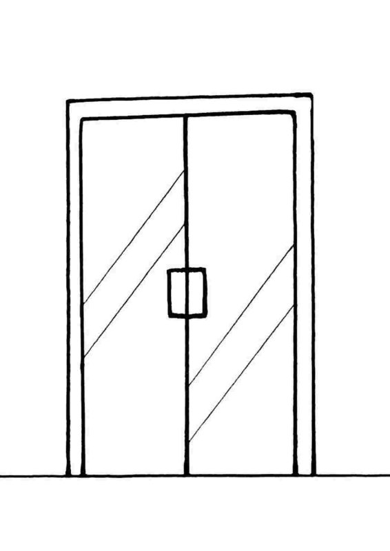 Дверь раскраска