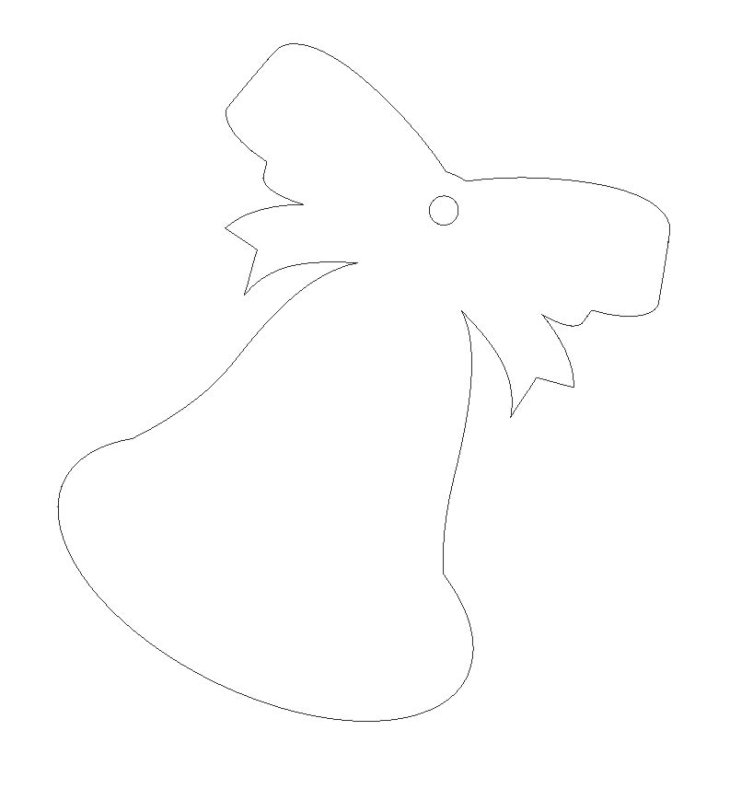 Ёлочные украшения из фанеры трафарет