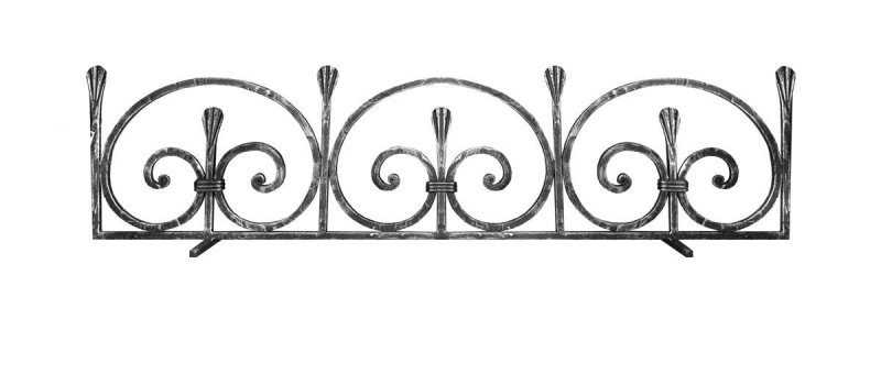 Кованое ограждение для камина