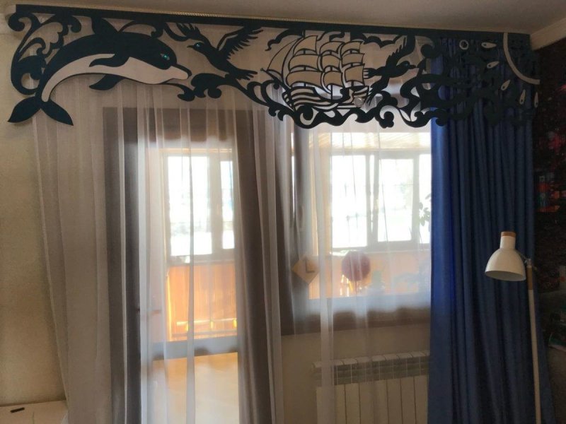 Ажурный ламбрекен