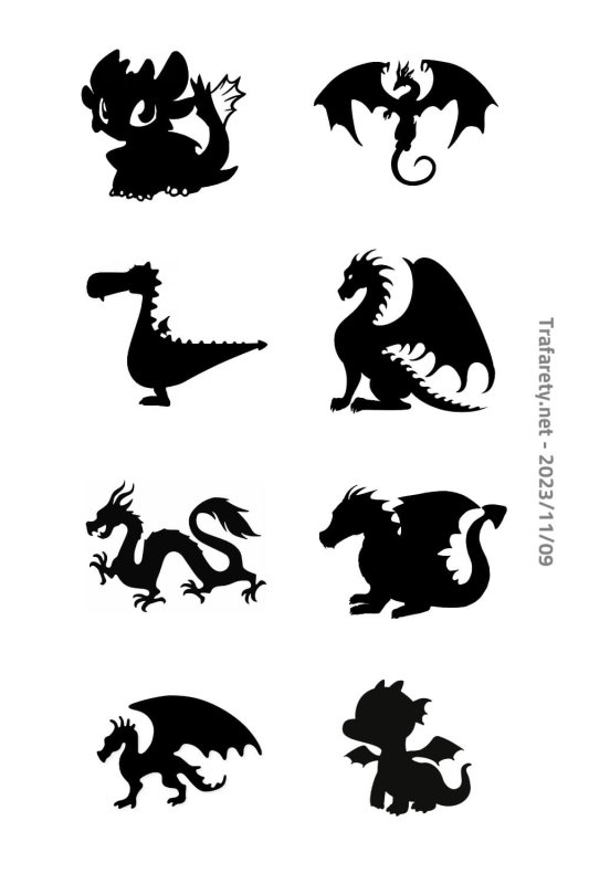 Идеи для бумажных драконов на руку