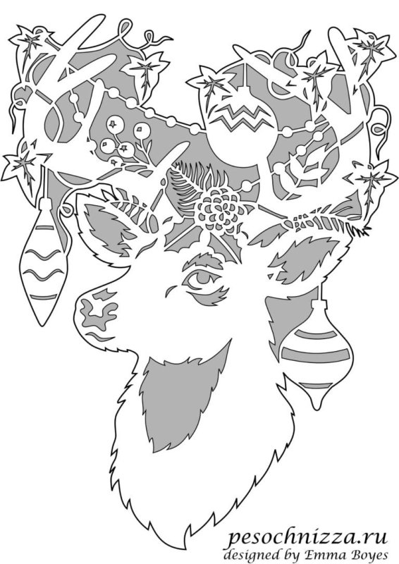 Трафарет "новогодний"