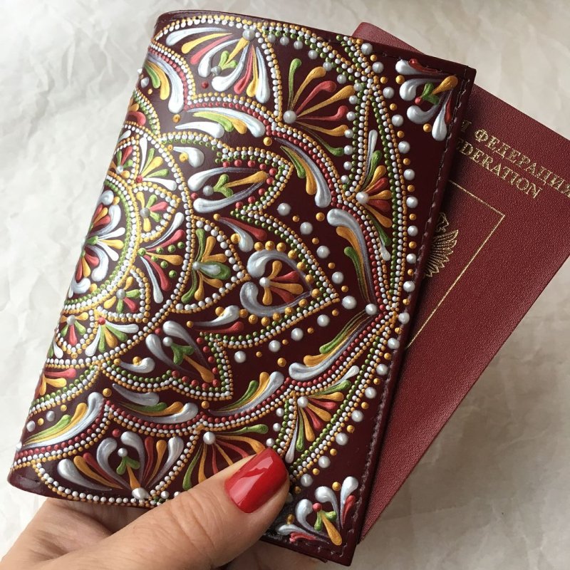 Точечная роспись блокнота