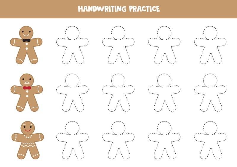 Трафарет Пряничный человек для макаронс