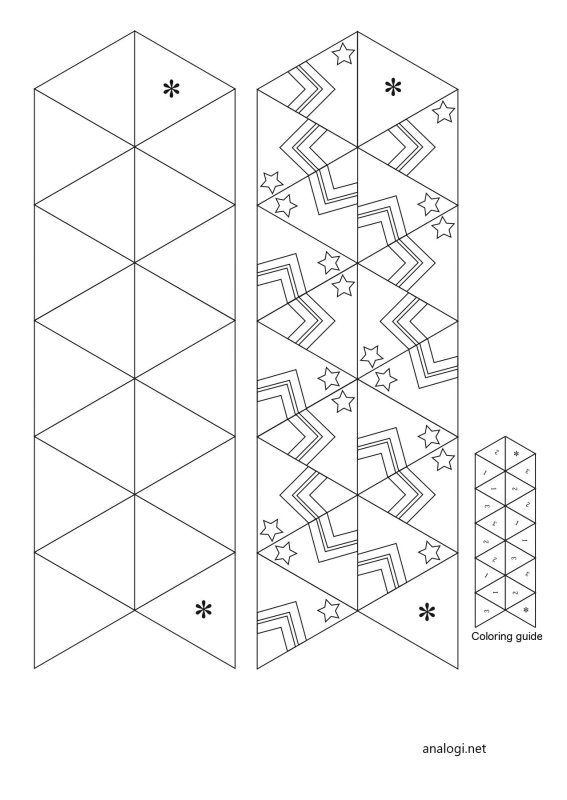 Схема флексагона
