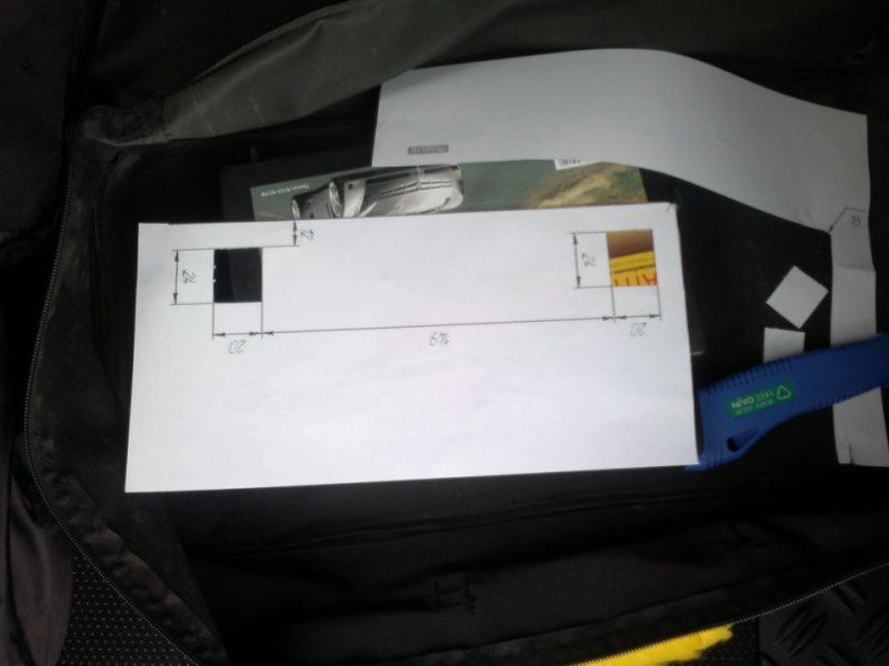 Трафарет для установки очечника Лада Веста