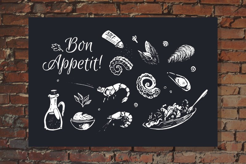 Надписи на меловой доске