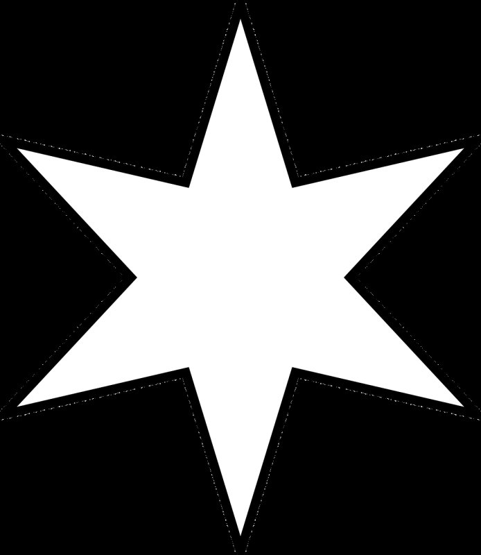 Звезда раскраска