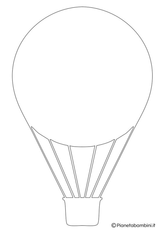Воздушный шар раскраска для детей