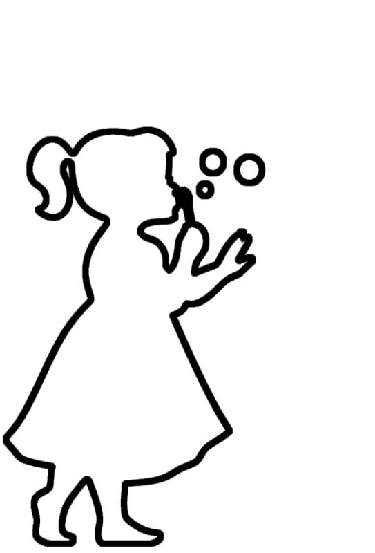 Силуэт девочки