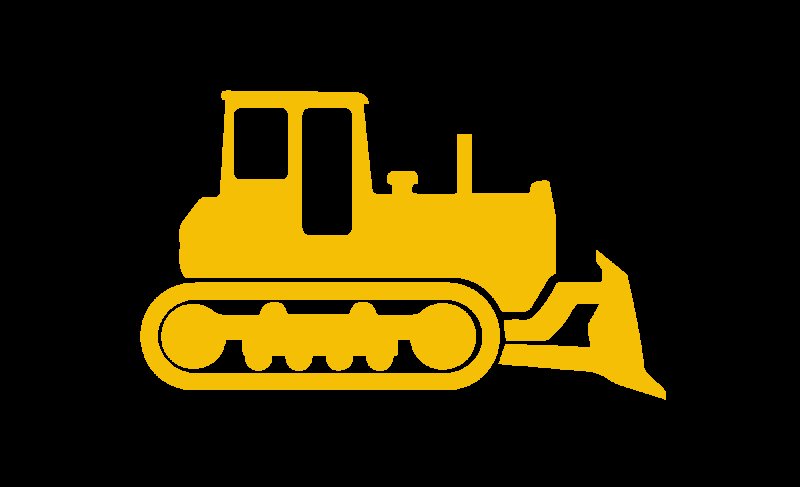 Пиктограмма бульдозер